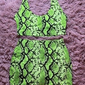SNAKESKIN TWO-PIECE Set